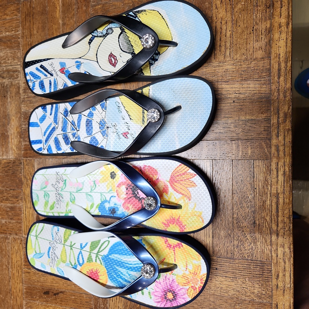 2 pairs Brighton Flip-flops